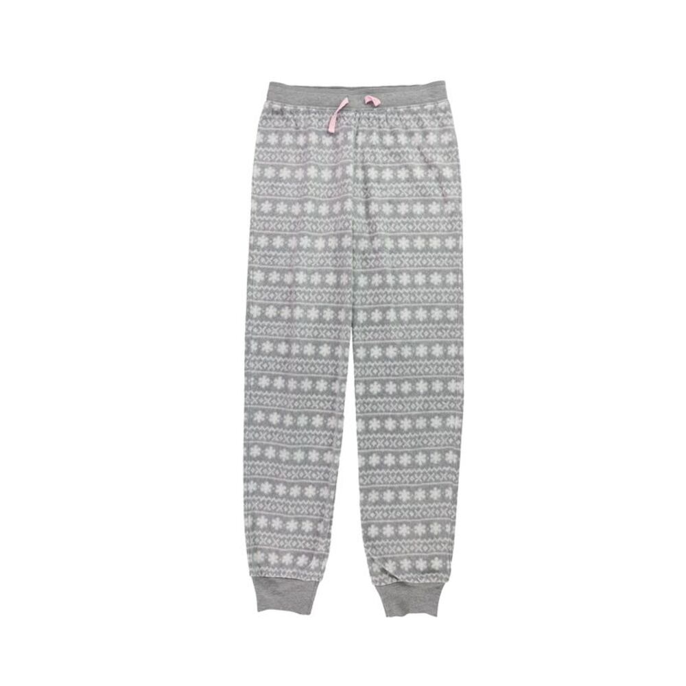 Cosmic Love Girls Big Kids Fair Isle Snowflake Pajama Jogger Pants, NWT